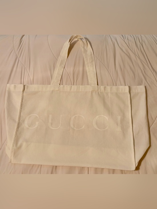 Gucci Handbags - (GWP) Gucci White Canvas Tote